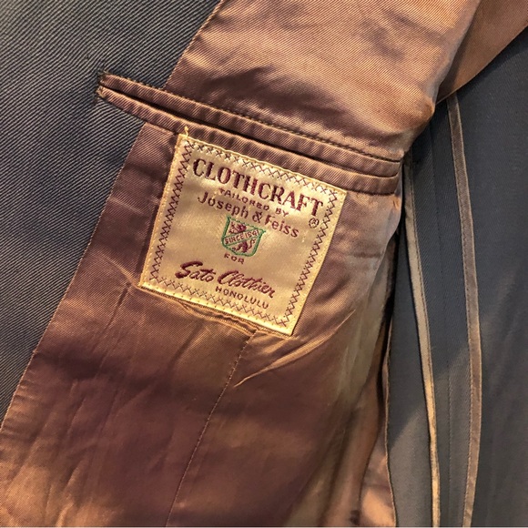 Authentic Vintage 50’s Clothcraft Sats Honolulu Gabardine Wool Sports Jacket EUC - Picture 3 of 9